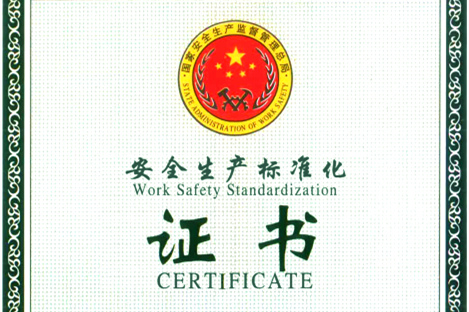 ����ȡ�ð�ȫ������׼��������ҵ֤��